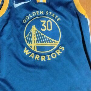 A blue Stephen Curry jersey child size